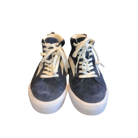 MADEWELL Sidewalk High-Top Sneakers in Suede Navy Womens 8.5 men’s 7 - Picture 3 of 6
